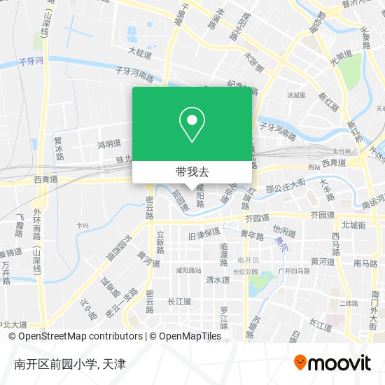 南开区前园小学地图