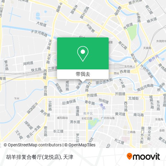 胡羊排复合餐厅(龙悦店)地图