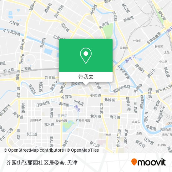 芥园街弘丽园社区居委会地图