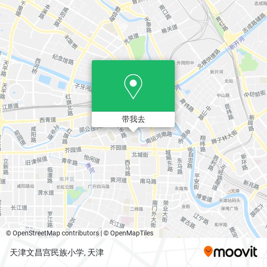 天津文昌宫民族小学地图