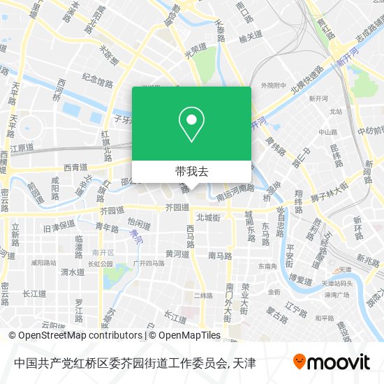 中国共产党红桥区委芥园街道工作委员会地图
