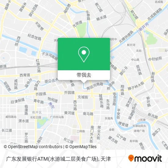 广东发展银行ATM(水游城二层美食广场)地图