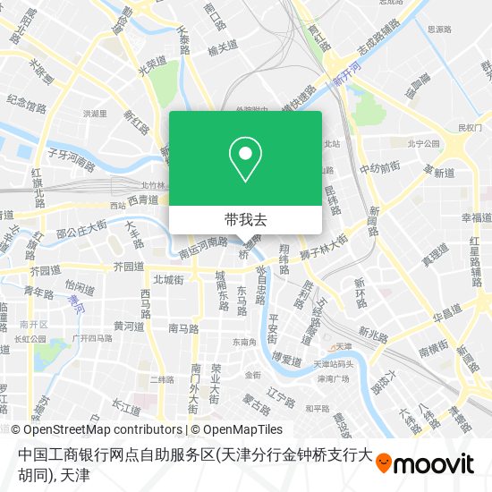 中国工商银行网点自助服务区(天津分行金钟桥支行大胡同)地图