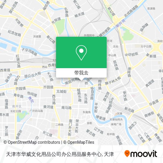 天津市华威文化用品公司办公用品服务中心地图