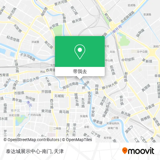 泰达城展示中心-南门地图