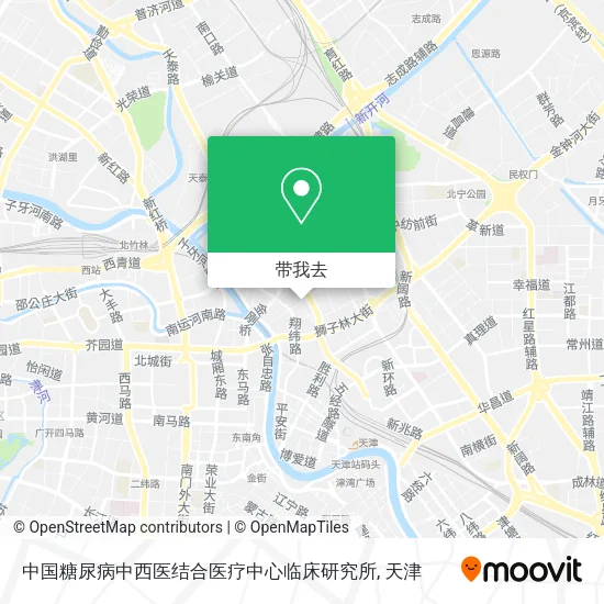 中国糖尿病中西医结合医疗中心临床研究所地图