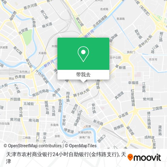 天津市农村商业银行24小时自助银行(金纬路支行)地图