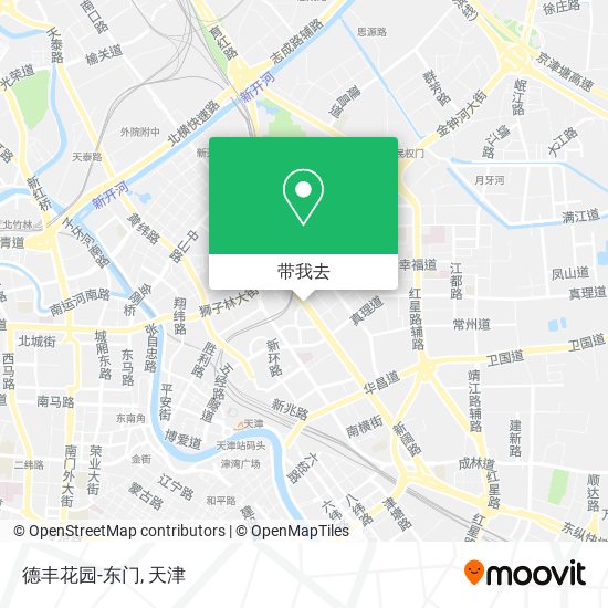德丰花园-东门地图