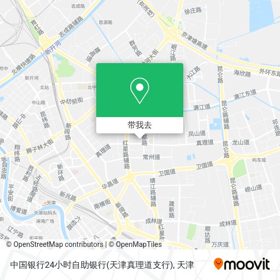 中国银行24小时自助银行(天津真理道支行)地图
