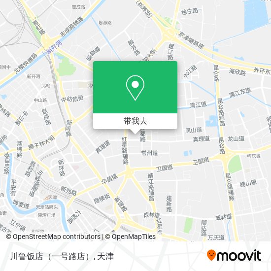 川鲁饭店（一号路店）地图