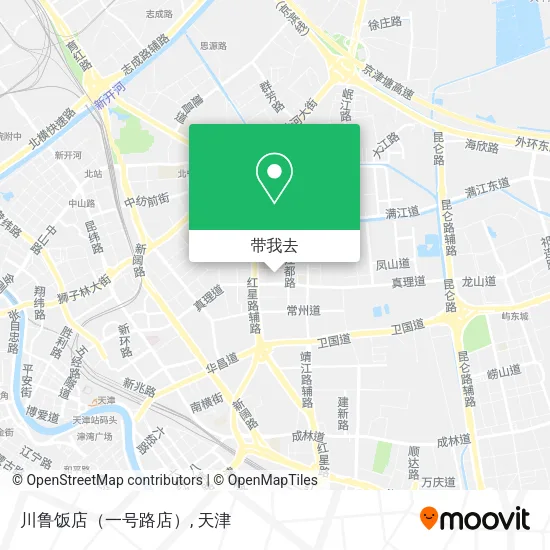 川鲁饭店（一号路店）地图