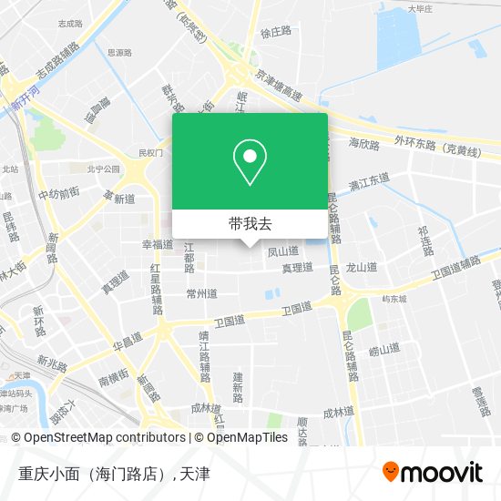 重庆小面（海门路店）地图