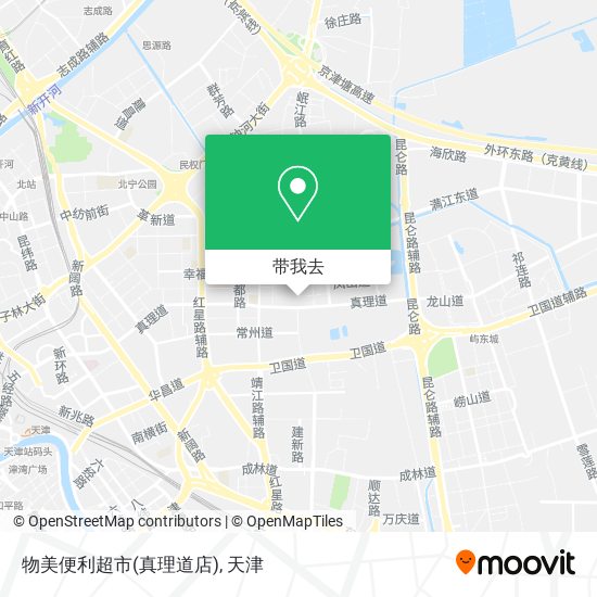 物美便利超市(真理道店)地图