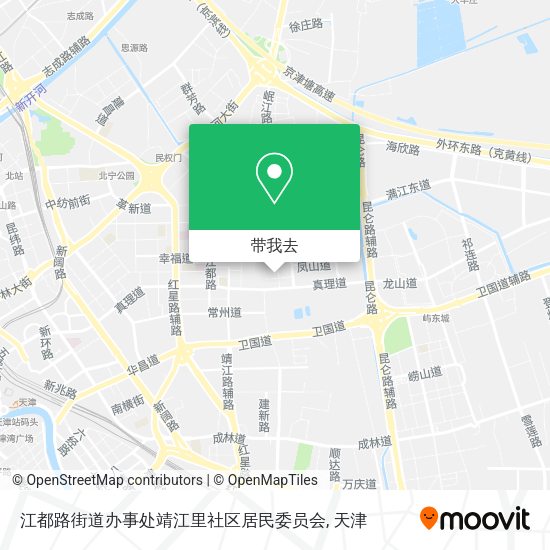江都路街道办事处靖江里社区居民委员会地图