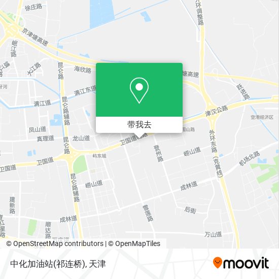中化加油站(祁连桥)地图