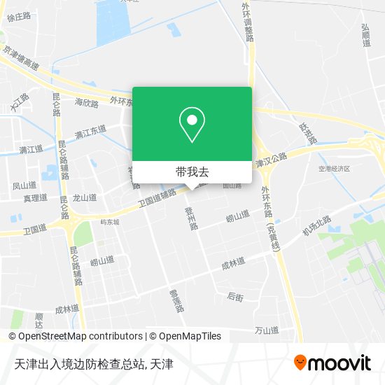 天津出入境边防检查总站地图