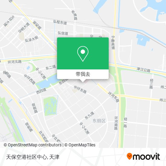 天保空港社区中心地图