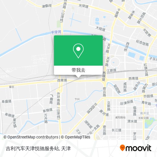 吉利汽车天津悦驰服务站地图