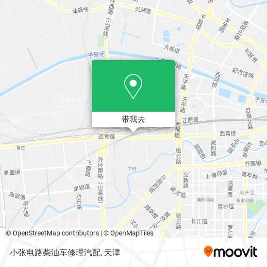 小张电路柴油车修理汽配地图