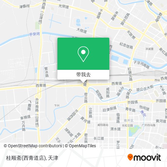 桂顺斋(西青道店)地图
