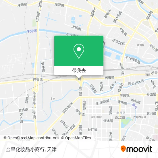 金果化妆品小商行地图