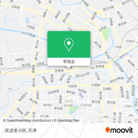 跃进里小区地图