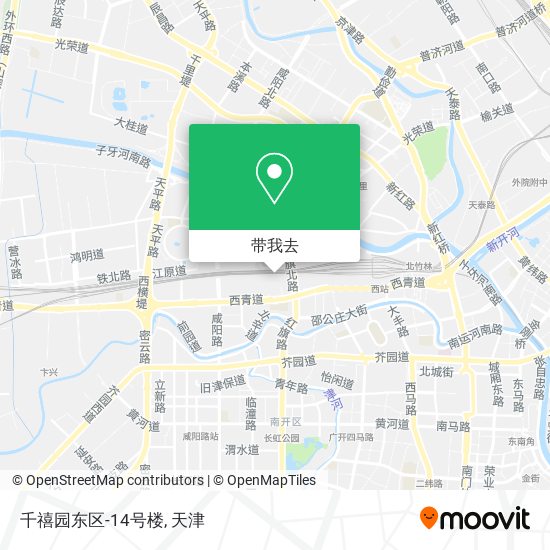千禧园东区-14号楼地图