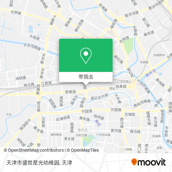 天津市盛世星光幼稚园地图