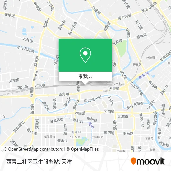 西青二社区卫生服务站地图