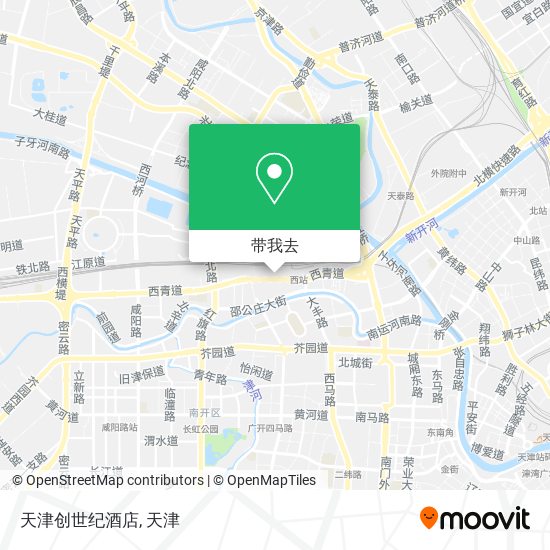 天津创世纪酒店地图