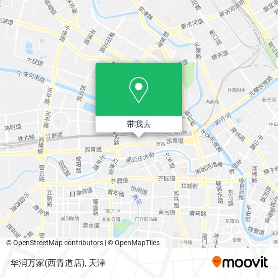 华润万家(西青道店)地图