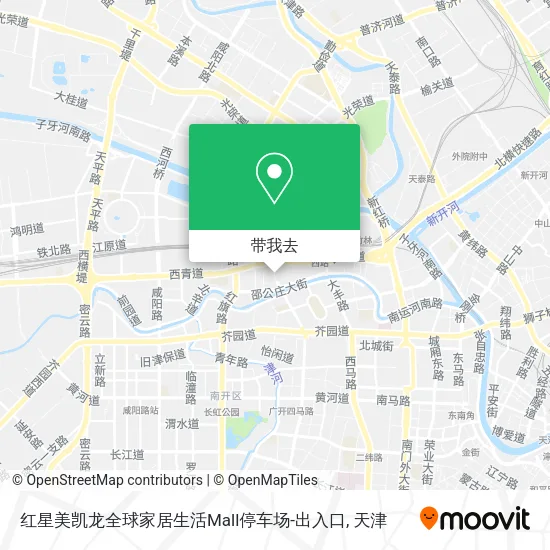 红星美凯龙全球家居生活Mall停车场-出入口地图