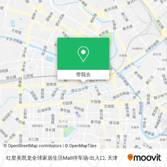 红星美凯龙全球家居生活Mall停车场-出入口地图