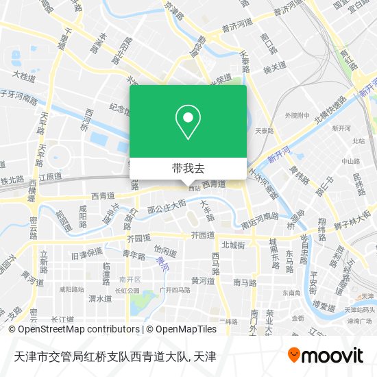 天津市交管局红桥支队西青道大队地图