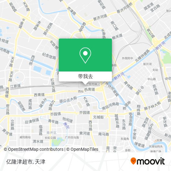 亿隆津超市地图