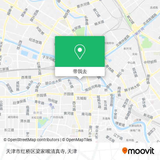 天津市红桥区梁家嘴清真寺地图
