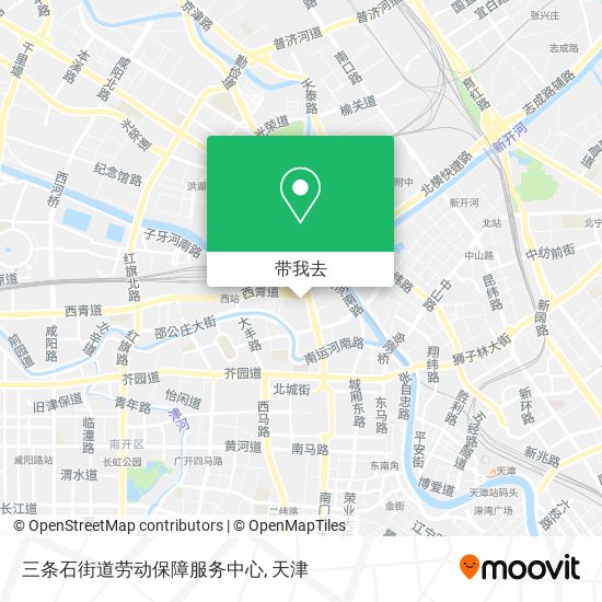三条石街道劳动保障服务中心地图