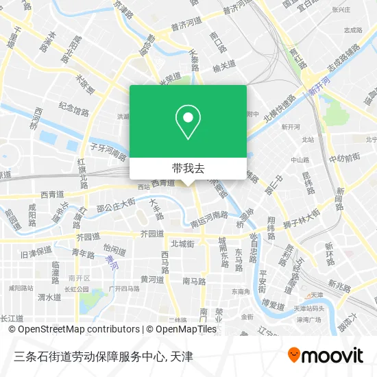 三条石街道劳动保障服务中心地图