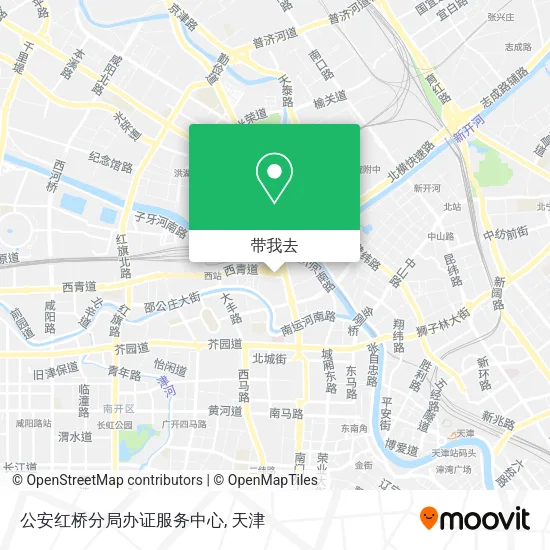 公安红桥分局办证服务中心地图