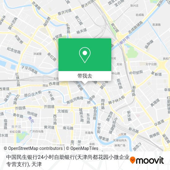 中国民生银行24小时自助银行(天津尚都花园小微企业专营支行)地图