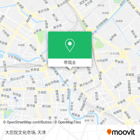 大悲院文化市场地图