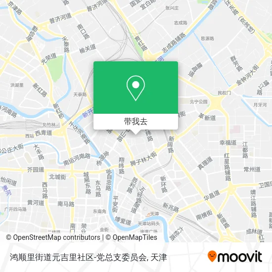 鸿顺里街道元吉里社区-党总支委员会地图