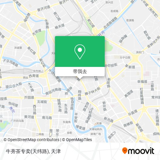 牛蒡茶专卖(天纬路)地图