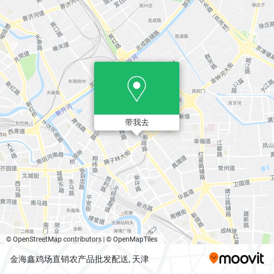 金海鑫鸡场直销农产品批发配送地图
