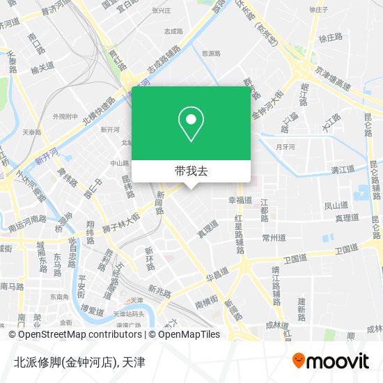 北派修脚(金钟河店)地图