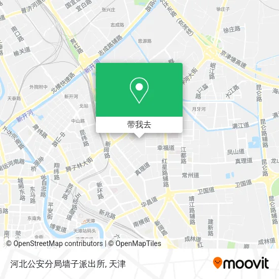 河北公安分局墙子派出所地图