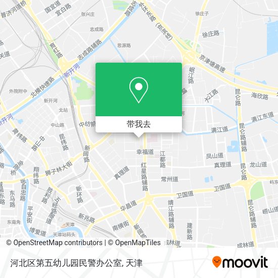 河北区第五幼儿园民警办公室地图