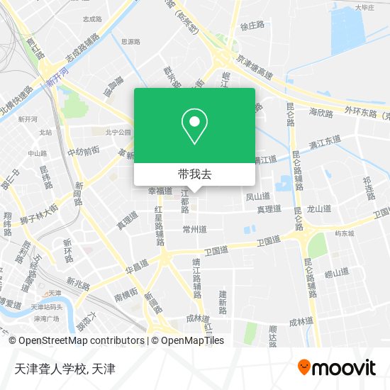 天津聋人学校地图