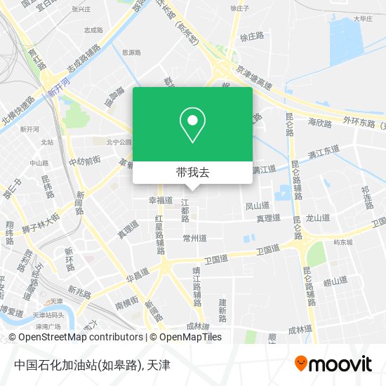 中国石化加油站(如皋路)地图