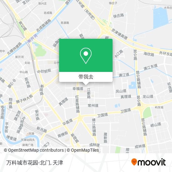 万科城市花园-北门地图